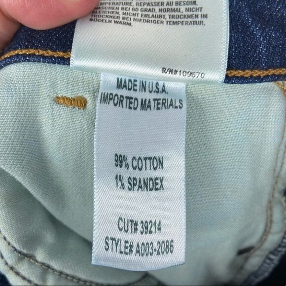 Revolve Agolde Sophie HIgh Rise Skinny Jeans Blue Size 24 Made USA Chamberlain - Picture 8 of 10